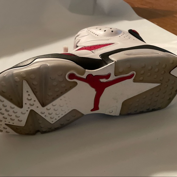 2014 Air Jordan 6 Carmine Size US 11 Pre- Owned - Picture 6 of 10